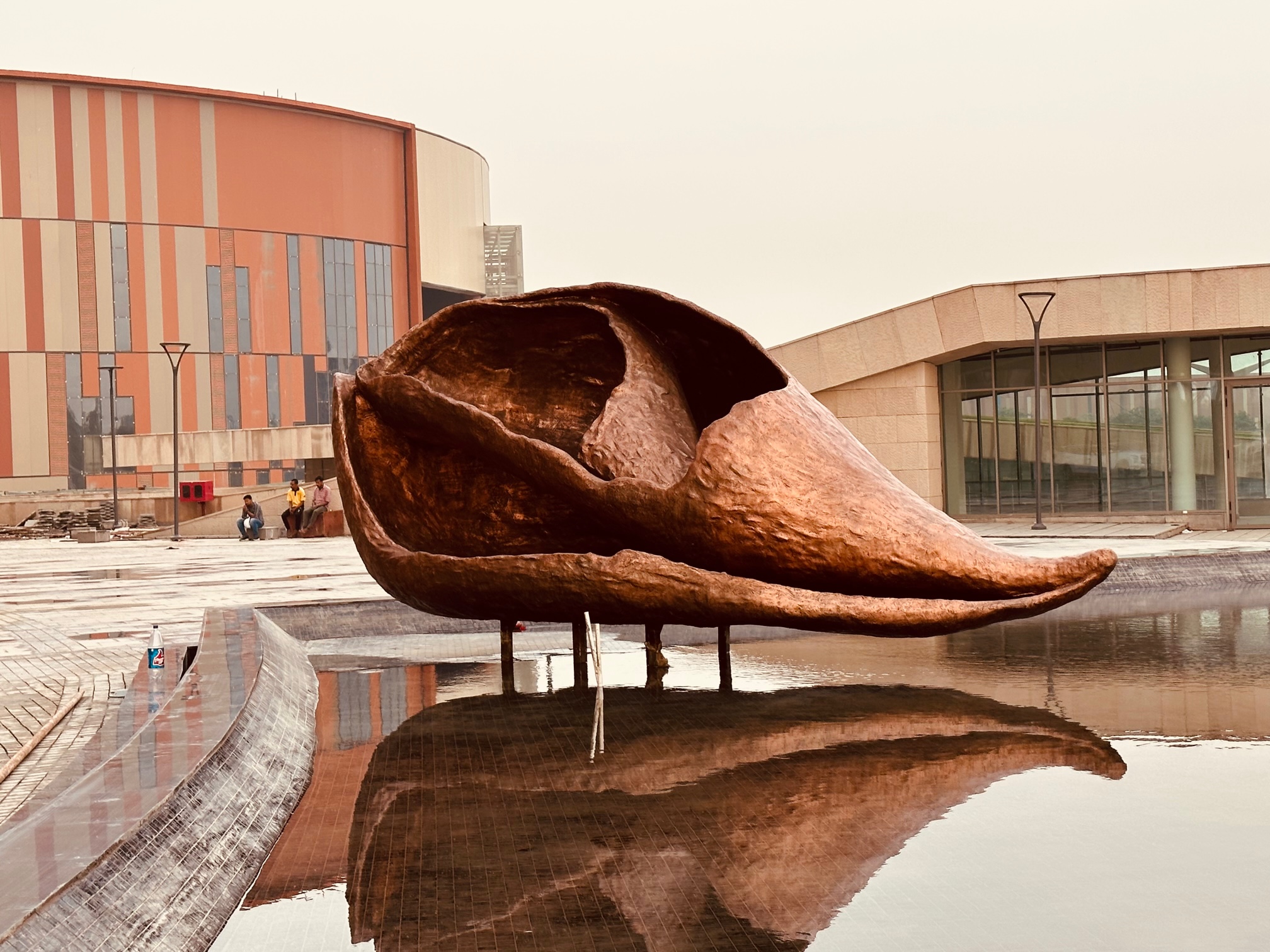 Shankh sculpture for G20 summit.